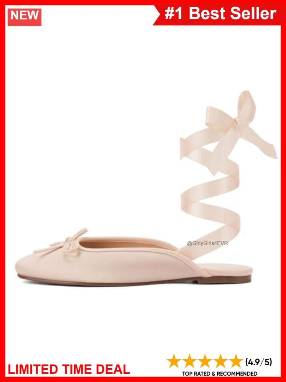 Satin Lace Up Ballet Flats Square Toe Bow Flat Shoes